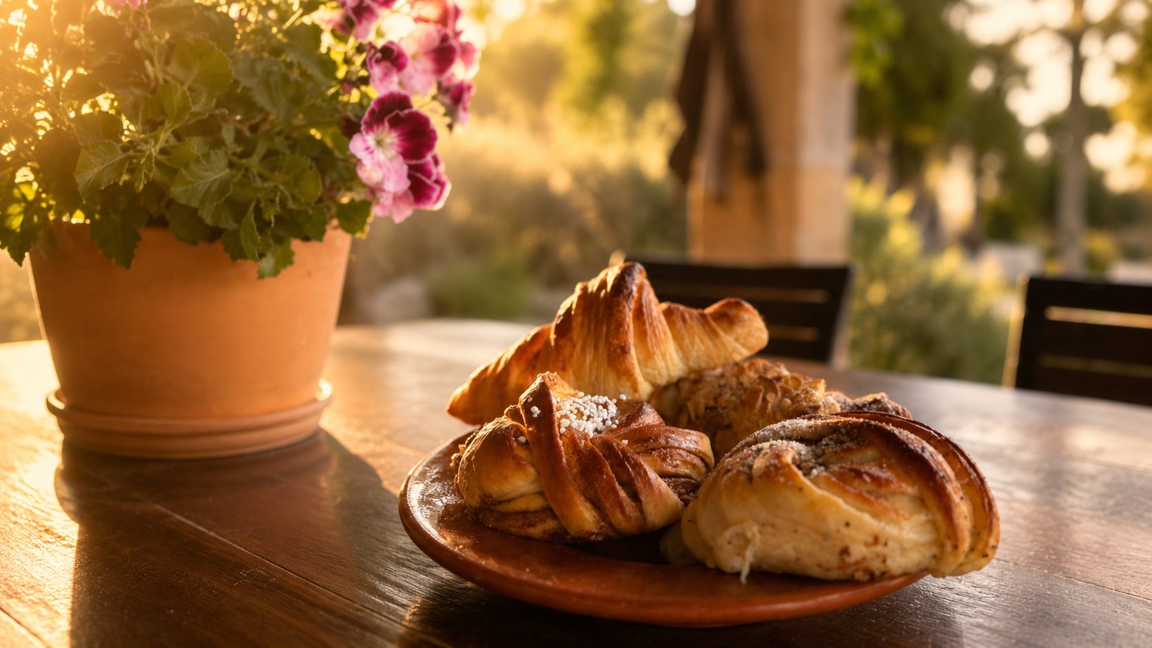 Frühstück auf der Terrasse