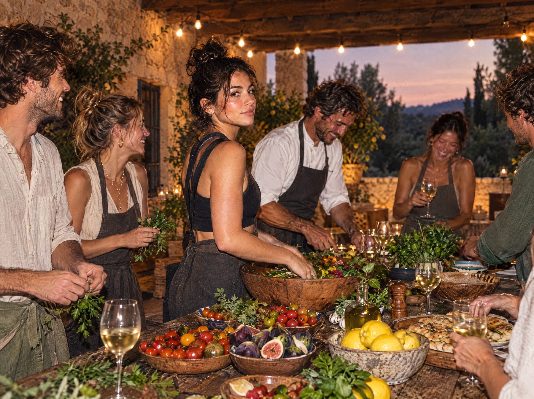 Live Cooking auf der Finca-Terrasse